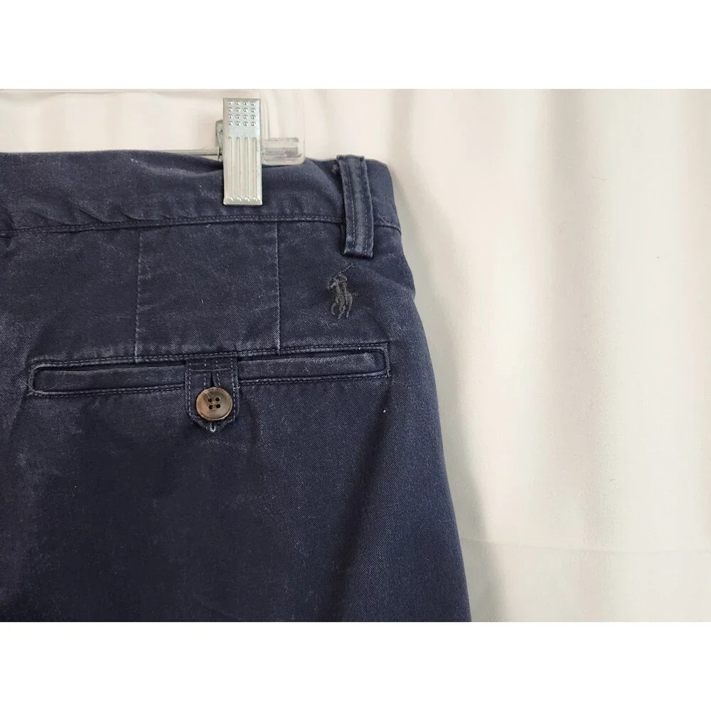 Polo Ralph Lauren Mens Stretch Straight Fit The Polo Chino Navy Blue 34x30